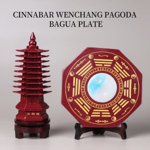 Zijin Sand Cinnabar Wen Chang Pagoda – Feng Shui Tower for Wisdom, Study, and Academic Success
