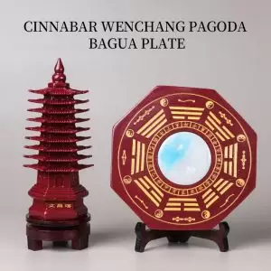Zijin Sand Cinnabar Wen Chang Pagoda – Feng Shui Tower for Wisdom, Study, and Academic Success