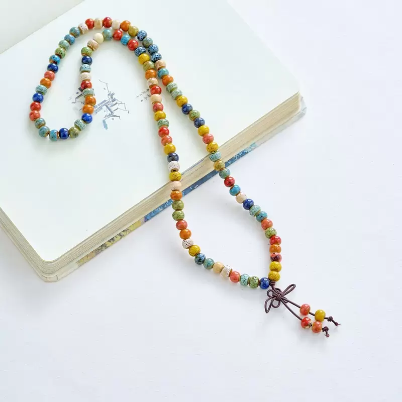 Women’s Ceramic Beaded Bracelet – Multi-Color Three-Layer Fashion Jewelry Gift for Girlfriend or Best Friend - Image 4