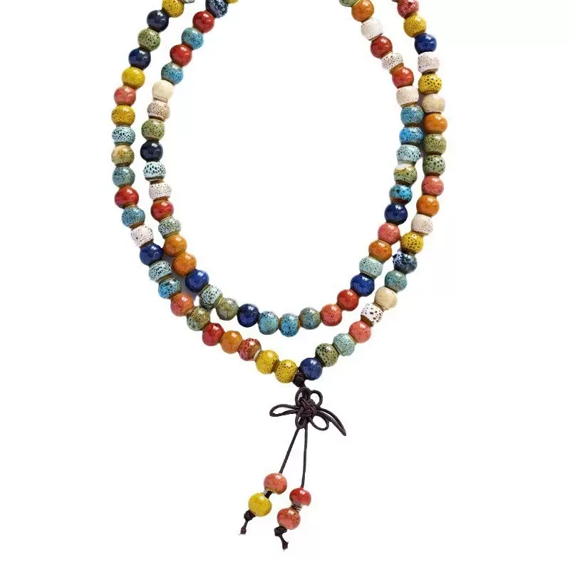 Women’s Ceramic Beaded Bracelet – Multi-Color Three-Layer Fashion Jewelry Gift for Girlfriend or Best Friend - Image 5